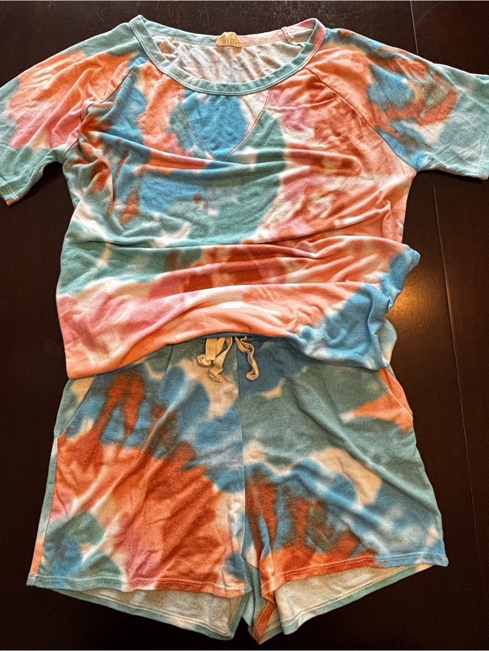 BIBI Tie-Dye Lounge Set - Size M - Shorts HAVE POCKETS!
